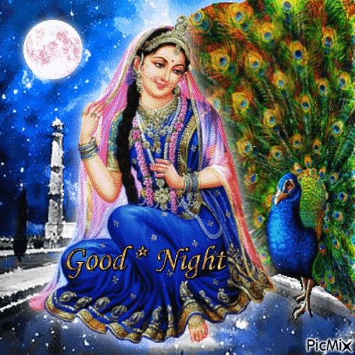 Good night India - GIF animado gratis