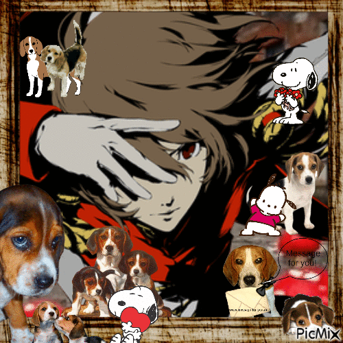 akechi beagle - Gratis animerad GIF