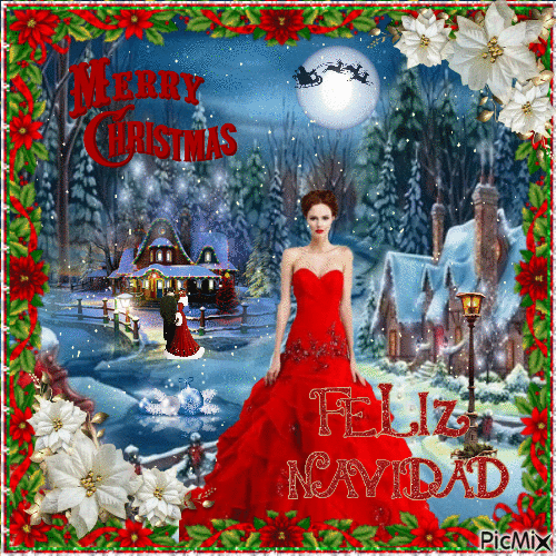Belleza de Navidad - Бесплатный анимированный гифка