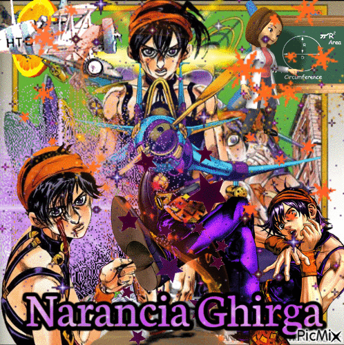 Narancia Ghirga - Animovaný GIF zadarmo