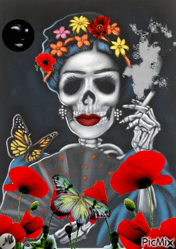 Catrina de Frida - Безплатен анимиран GIF