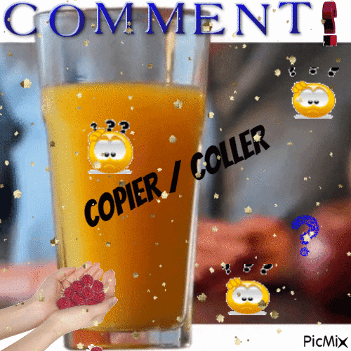 Comment copier / coller - Darmowy animowany GIF