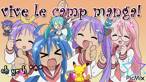 vive le camp manga - Ücretsiz animasyonlu GIF
