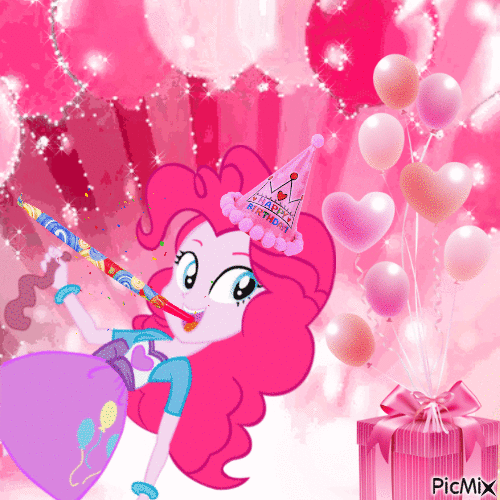 Pinkie Party - Бесплатный анимированный гифка