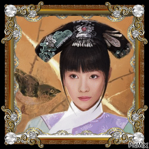 portrait of an asian woman - Free animated GIF