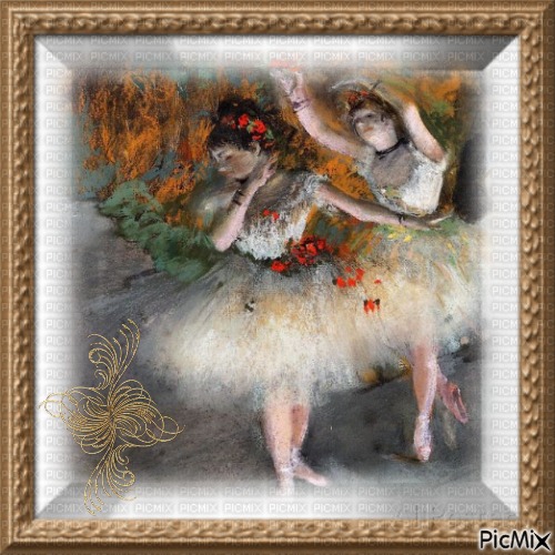 Les ballerines d'Edgar Degas. - ilmainen png