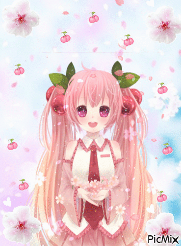 sakura en fleurs - Gratis animeret GIF