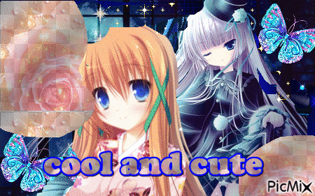 cool and cute - Gratis animeret GIF