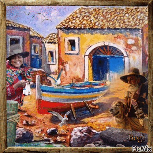 In a fishing village ... - Free animated GIF