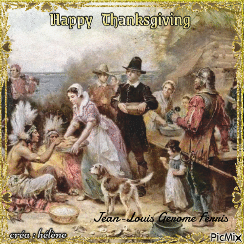 Happy Thanksgiving evryone  _ for you my friends - Free animated GIF