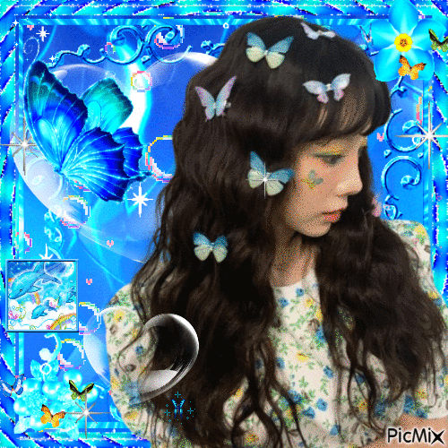 butterfly taeyeon <3 - Free animated GIF