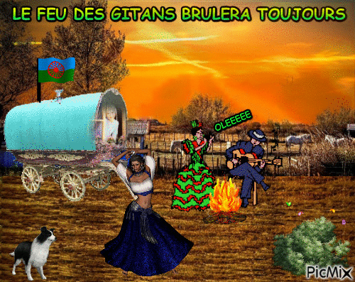 LE FEU DES GITANS BRULERA TOUJOURS - Zdarma animovaný GIF