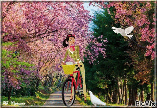 Pâques et la colombe - Ingyenes animált GIF