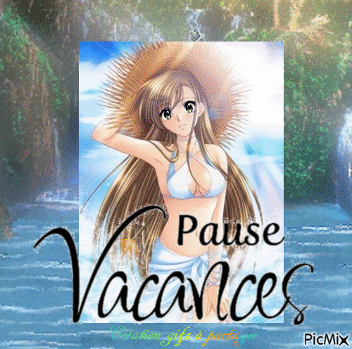 Pause vacances - Бесплатный анимированный гифка