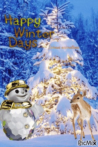 Happy winter days - Бесплатни анимирани ГИФ