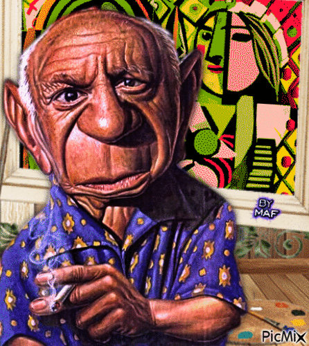 Pablo Picasso - GIF animado gratis