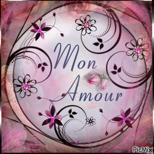 mon amour - Бесплатный анимированный гифка