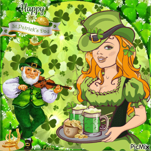 17. March. Happy St. Patricks Day 5 - GIF animasi gratis