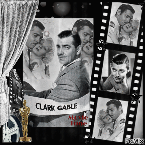 Clark Gable - GIF animé gratuit