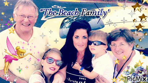Beach Family - Animovaný GIF zadarmo