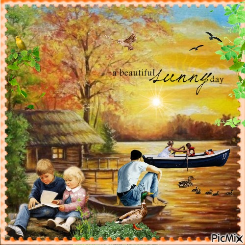 by the lake - PNG gratuit