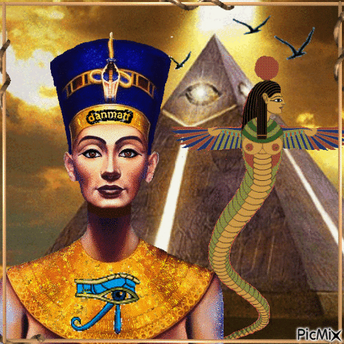 Nefertiti,« La bonté d'Aton, la belle est venue. » - Bezmaksas animēts GIF
