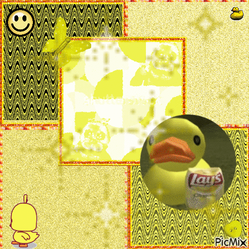 Duck With Lays - Darmowy animowany GIF