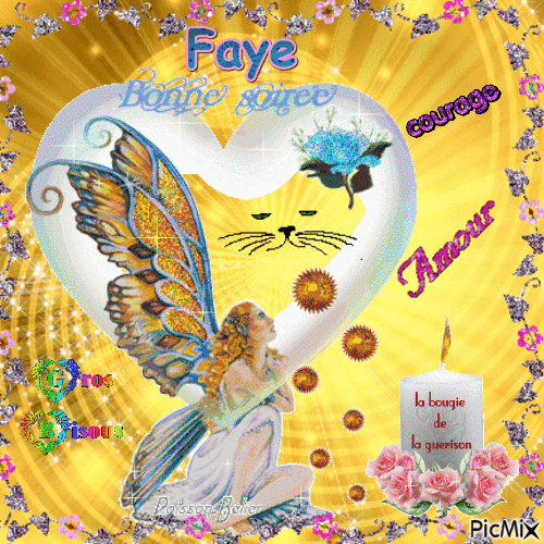 Bonne soiree a Faye ♥♥♥ - Gratis animerad GIF