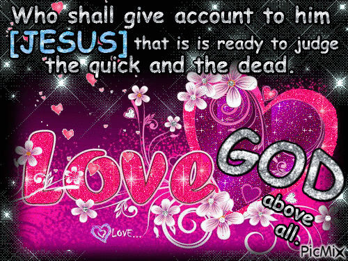 LOVE GOD ABOVE ALL! - Bezmaksas animēts GIF