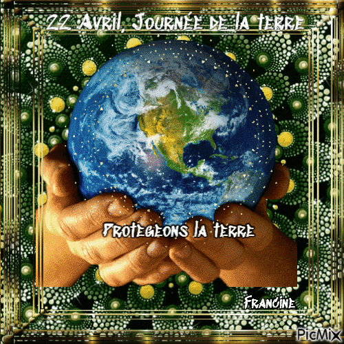 Journée de la terre 22 Avril 🌎🌎🌎 - Бесплатный анимированный гифка