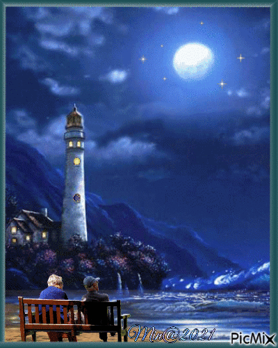 Min@    PAR VID FYRTORNET--COUPLE AT THE LIGHTHOUSE - Free animated GIF