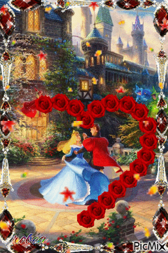 Princesse et Prince Disney - Animovaný GIF zadarmo