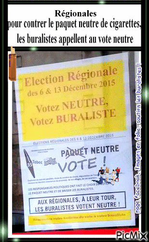 soutien aux buraliste pour un vote neutre - Бесплатный анимированный гифка