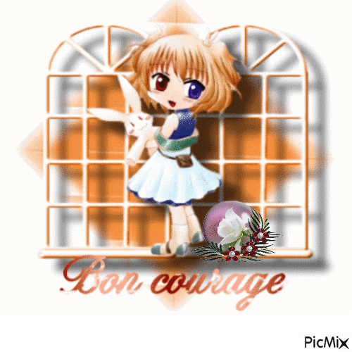bon courage - Free animated GIF