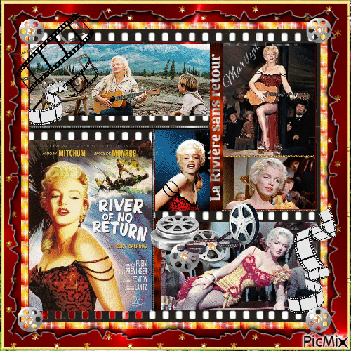Marilyn Monroe, Actrice, Chanteuse américaine - Zdarma animovaný GIF