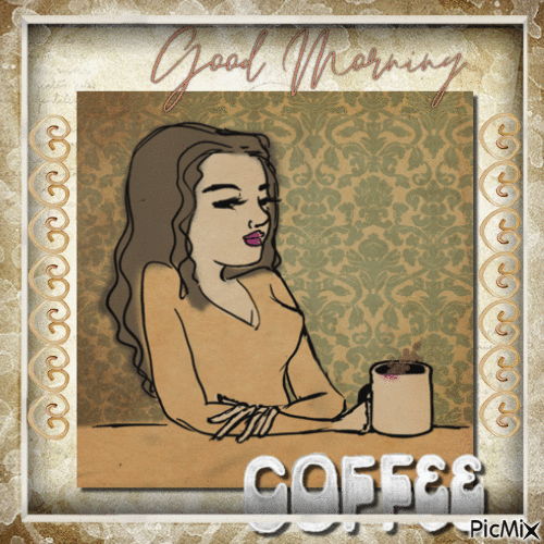Good morning coffee - Darmowy animowany GIF
