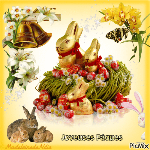 joyeuses pâques - Бесплатный анимированный гифка