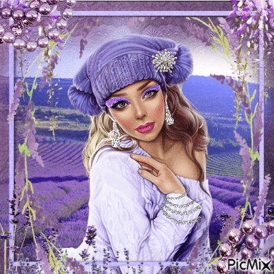 portrait lavender - Bezmaksas animēts GIF