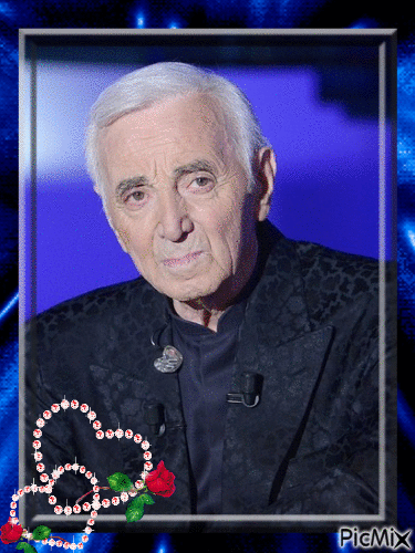 Charles Aznavour - Zdarma animovaný GIF