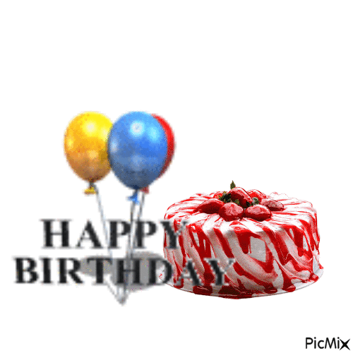 Happy birthday - Бесплатни анимирани ГИФ