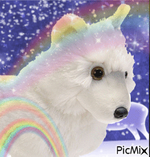 arctic wolf plushie icon - GIF animado gratis