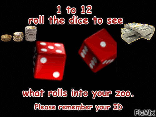 roll the dice - Бесплатный анимированный гифка