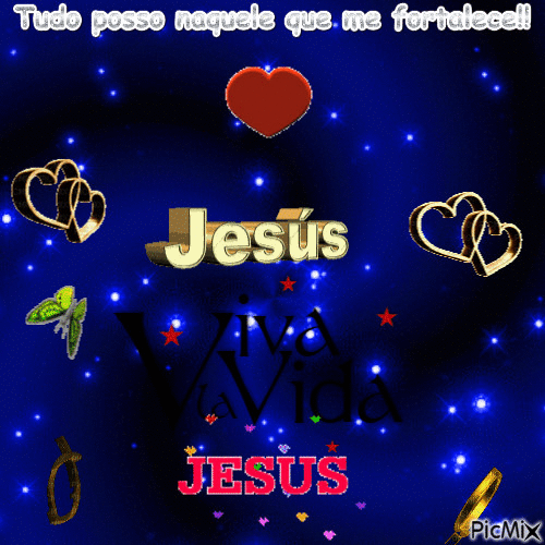 Jesus é vida - Бесплатный анимированный гифка