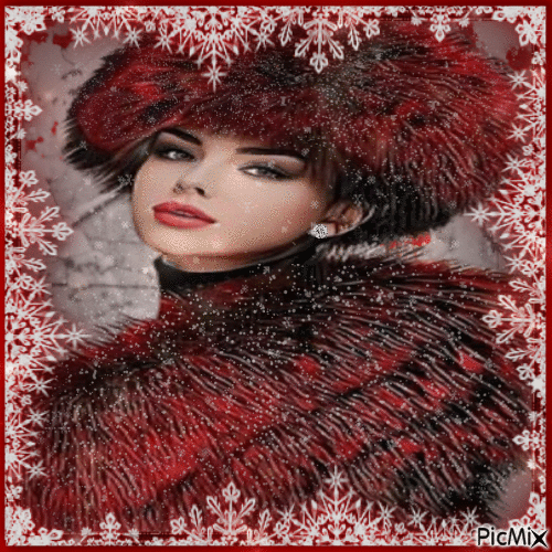 Lady In Red - Gratis animerad GIF