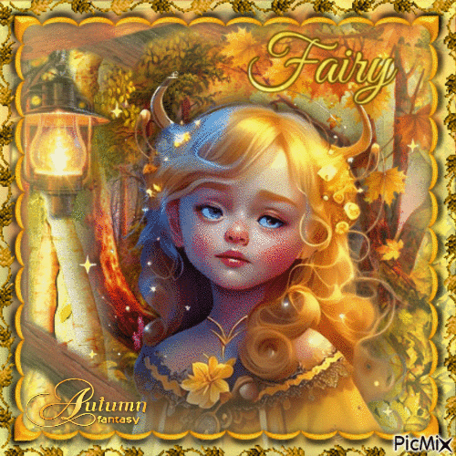 Autumn Fairy - GIF animado grátis