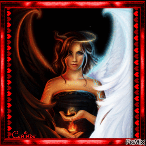 Ange ou démon - Δωρεάν κινούμενο GIF