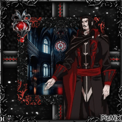 {Dracula - Castlevania} - GIF animado grátis