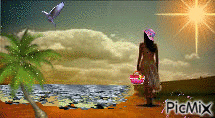 Praia - Free animated GIF