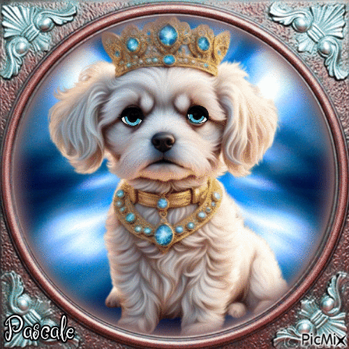 Chien royal - Free animated GIF