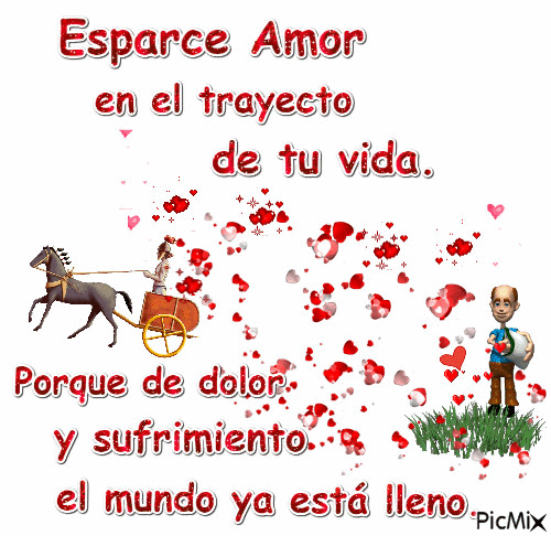 Esparce Amor. - Бесплатный анимированный гифка